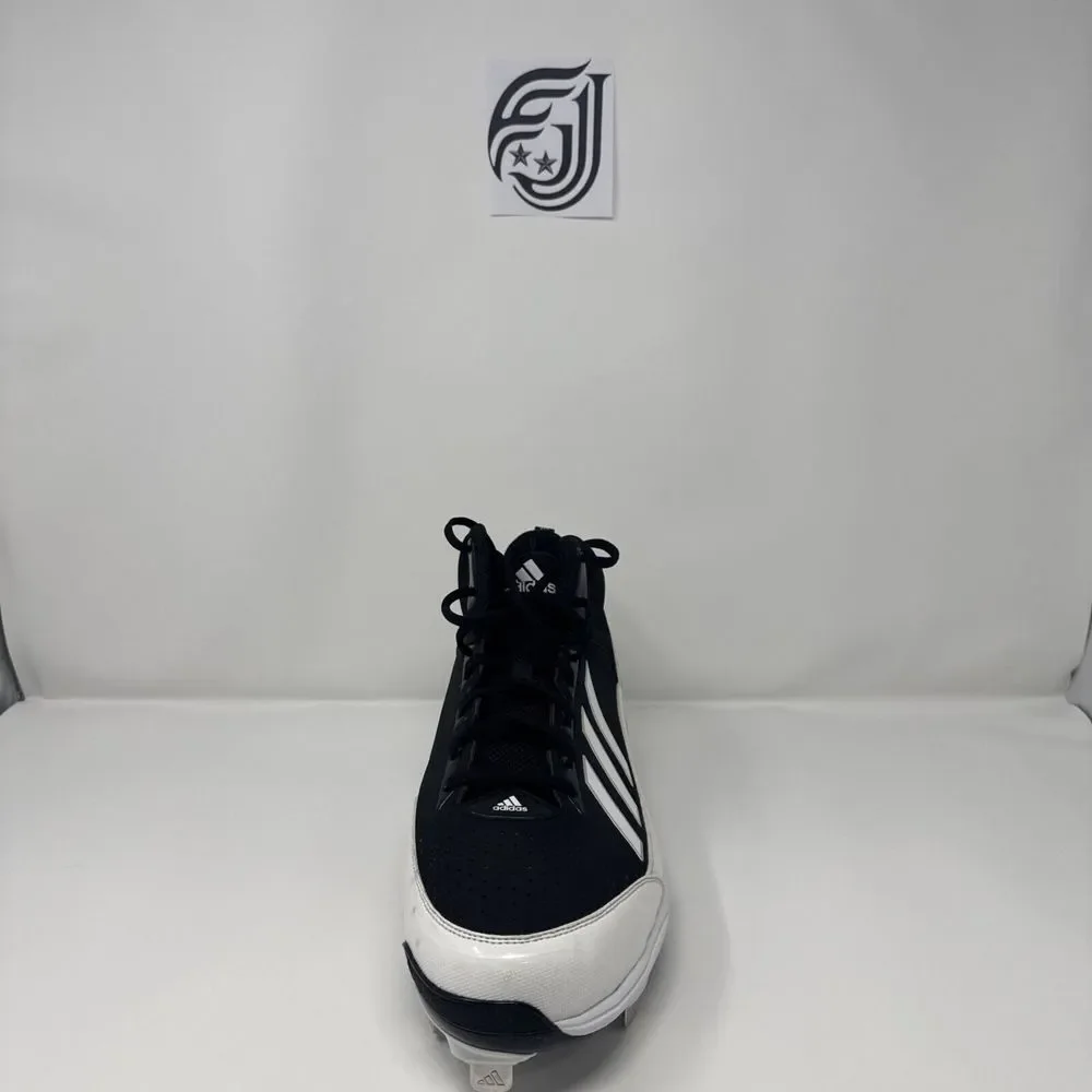 Adidas Icon 7 Metal Baseball Cleats Black SPG 753001‎ - Mens Size 15